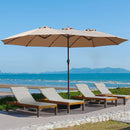 Centra Big Patio Umbrella Twin Outdoor Garden Pool Sun Shade Stand Double-Sided