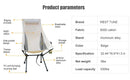 Portable Camping Chair - Lightweight Aluminum Alloy with Headrest