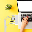 Traderight Group  USB 3.0 Type-C HUB 6 Port Powered Adapter High Speed SpLitter for Macbook pro