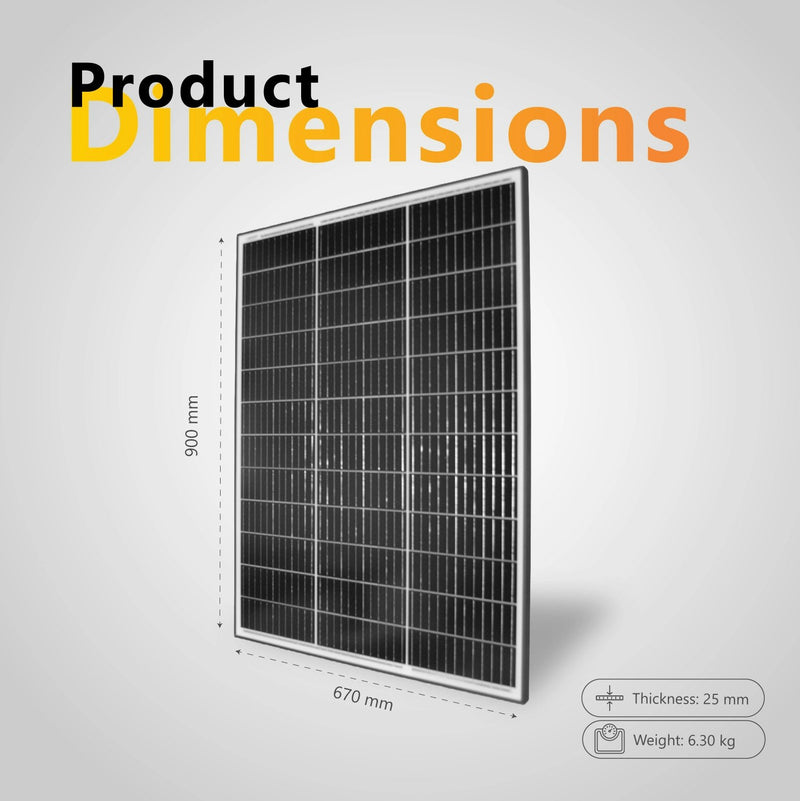 Exotronic 120W Fixed Solar Panel