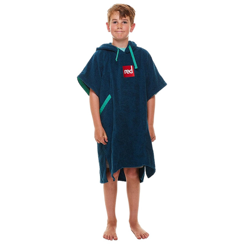 Kids Towelling Change Robe - Navy