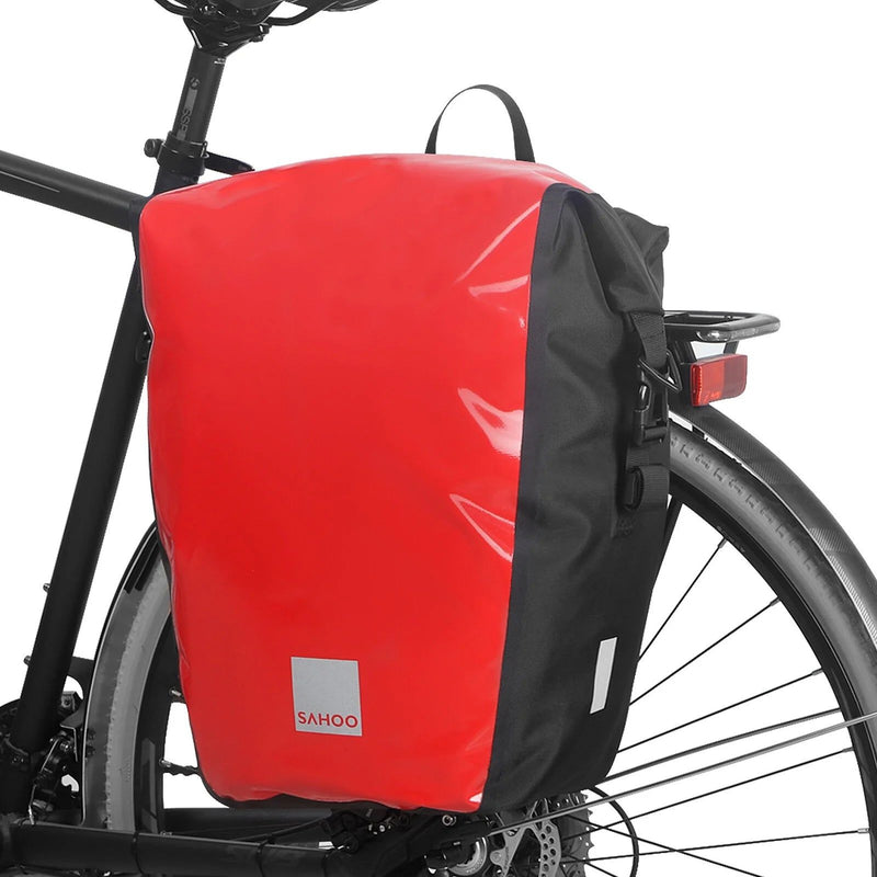 Sahoo 20L Single Rear Pannier Bike Bag - Size  40 x 33 x 17cm Red