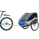 ProSeries 2-Seat Blue Multi-Use Bike Trailer and 3-Wheel Jogger Combo
