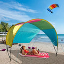 Rainbow Suncover Beach Tent - Patented Design, 10.5' x 11.5', Fits 4-6 Adults