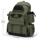 Tactical Fishing Tackle Backpack Polyester Green