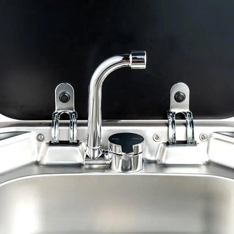 Hot and Cold Folding Faucet