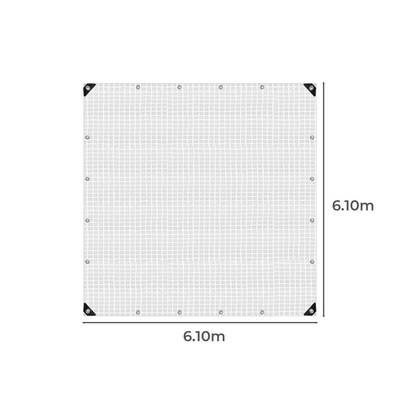 Manan Tarp Tarpaulin 200GSM Camping Heavy Duty Tent Waterproof Cover 6.1mx6.1m