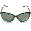 North Beach Fifine Black-Green/Green Polarised Women's Fashion Sunglasses