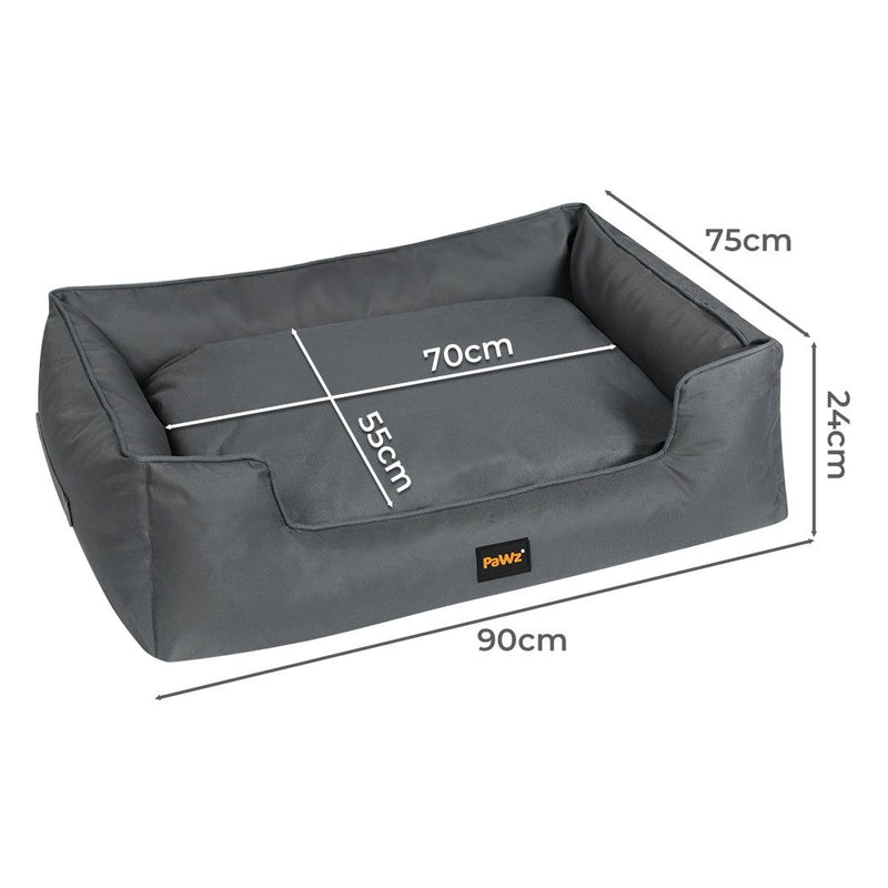 Pawz Waterproof Pet Dog Calming Bed Orthopaedic Sofa Removable Washable Large