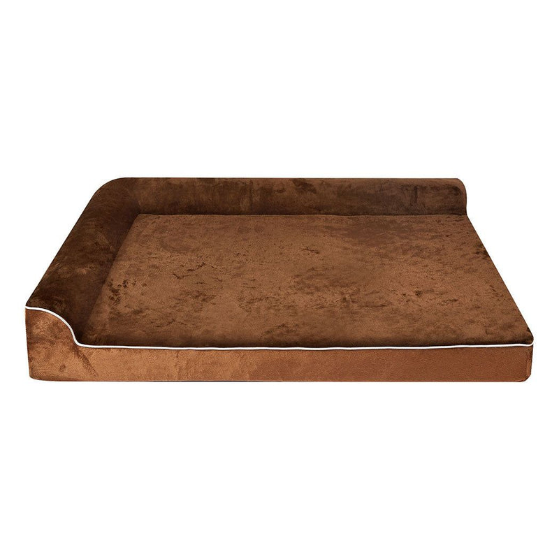 Pawz Orthopedic Dog Bed Memory Foam Cushion Cat Calming Mat Washable L Coffee