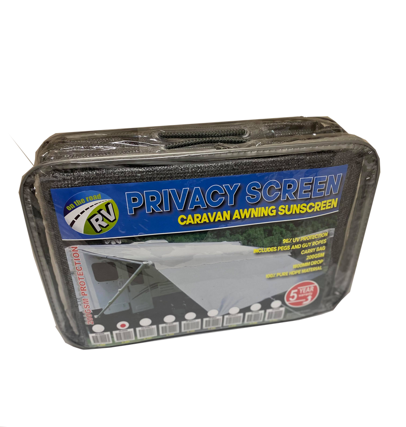 On The Road RV Caravan Awning Privacy Screen 3.7m