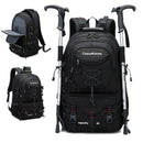 Rugged Explorer Waterproof Travel Backpack - Black