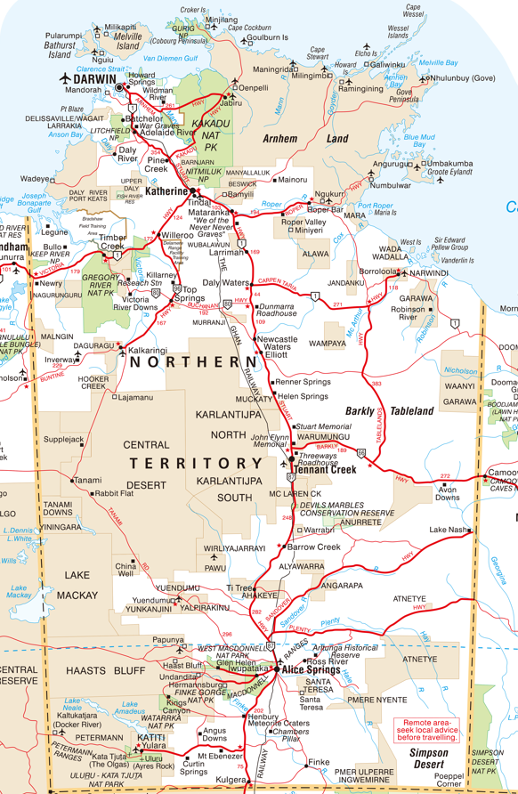 Australian Map 46cm x 38cm
