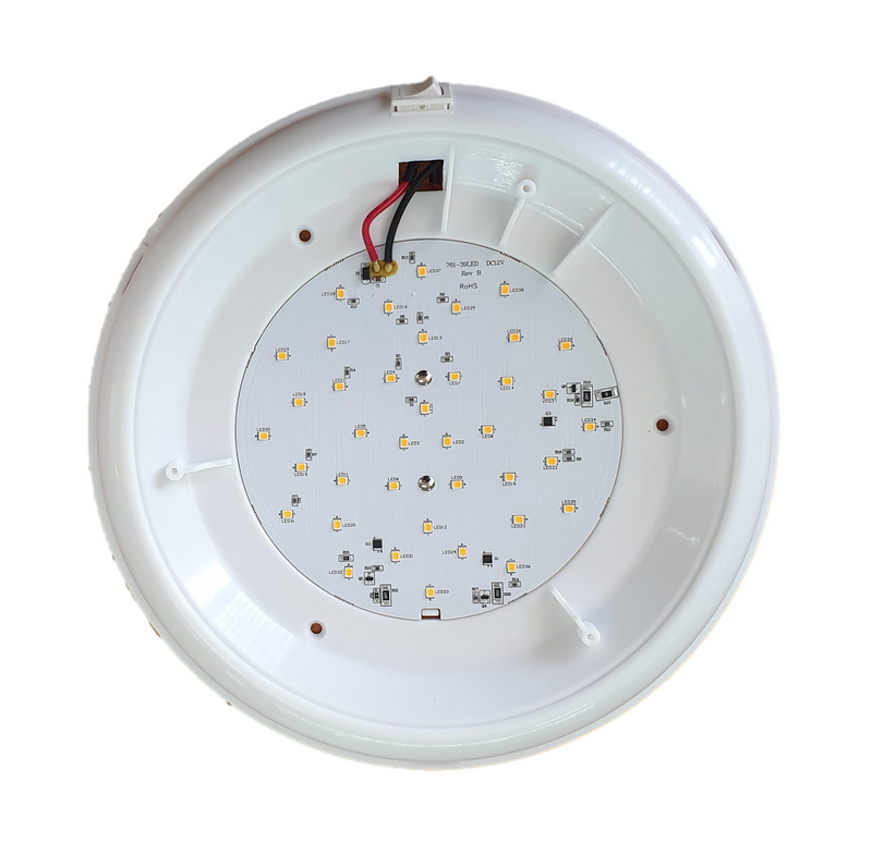 10" Oyster 16W Round LED Light - White