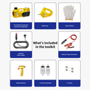 Ezi-Jak 3T 12V Electric Hydraulic Jack & Air Compressor - All-in-One Tyre Changing Kit | AS/NZS2693 Approved