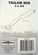 Wilson Tailor Fishing Rig 3x4/0 Hook-Setup - 40lb Clear Mono Leader