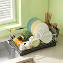 Toque Dish Drying Rack Plate Drainer Cup Holder Cutlery Tray Kitchen Organizer