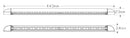 LED Autolamps 23450 Caravan Awning Lamp Silver Housing, 12 Volt, Single Blister