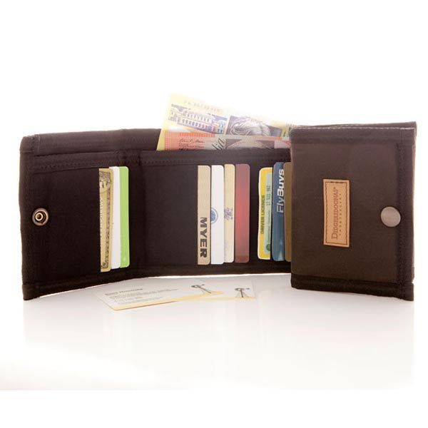 Didgeridoonas Oilskin Canvas Cards and Notes Tri-Fold Wallet