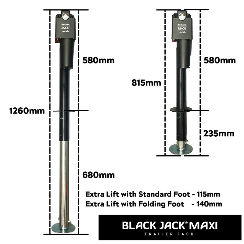 Black Jack™ BJTJ-MAXI-1001 Trailer Jack – Maxi (New, Just Released!)