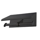 Traderight Group  Toilet Paper Holder Double Roll Stainless-Steel Hook Bathroom Rack Wall Black
