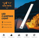 San Hima LED Camping Strip Light White Amber Lamp w/ Rechargeable Battery Sliver