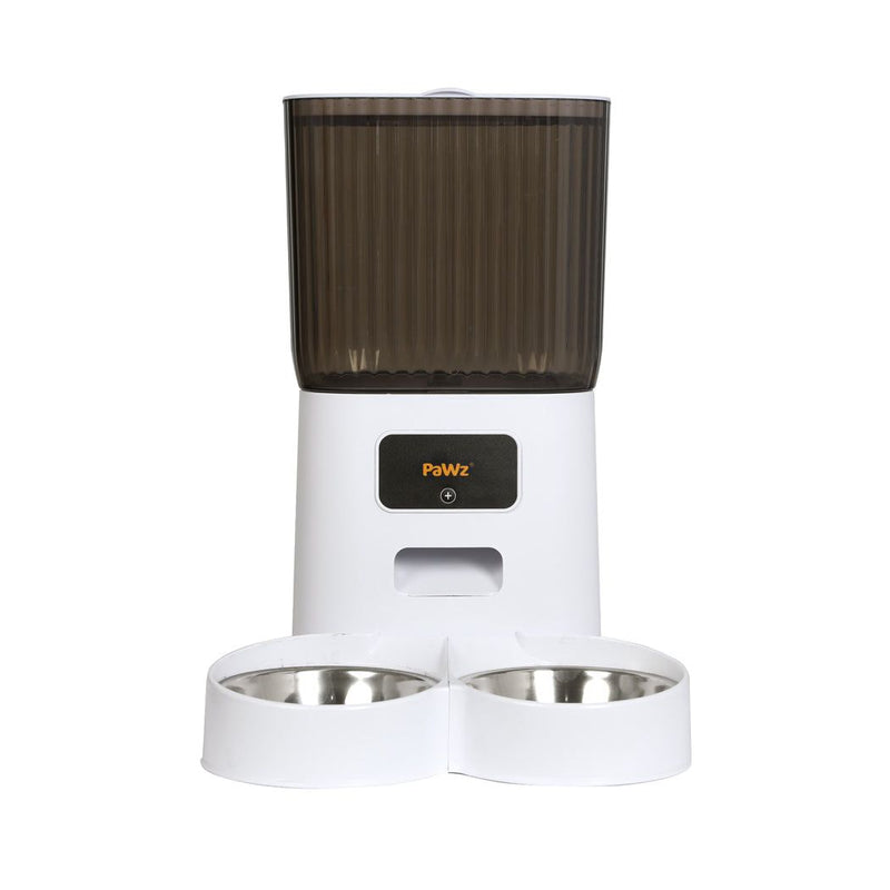 Pawz 5L Automatic Pet Feeder Double Bowl Dog Cat Auto Smart Food Dispenser Timer