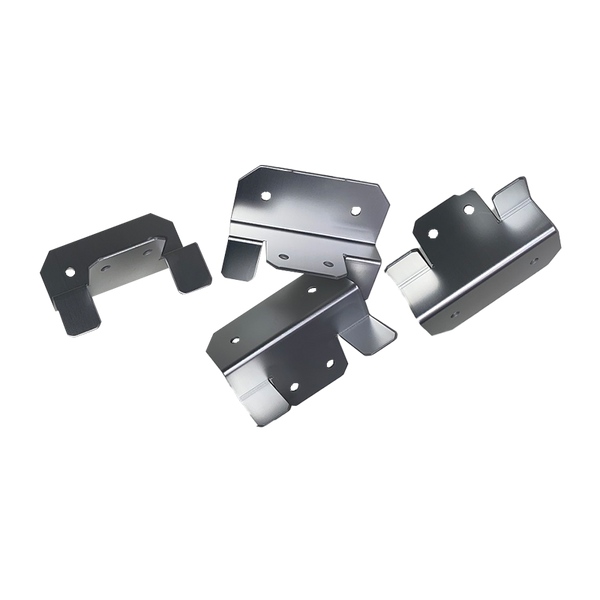 Sphere Solar Panel Mounting Bracket Kit - 4Pce Silver with M6 NUT/BOLTS