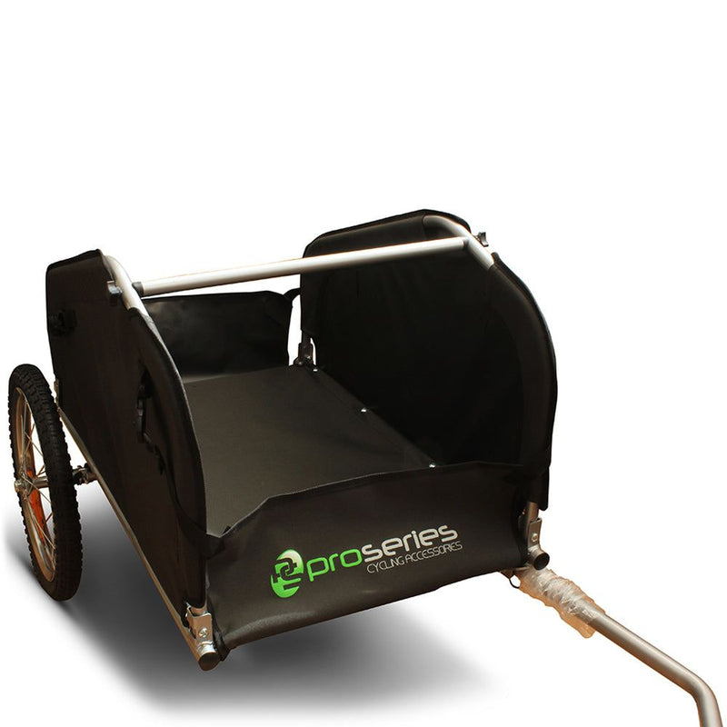 ProSeries Dual Wheel 40kg Capacity Bike Cargo Trailer (Black/Yellow)
