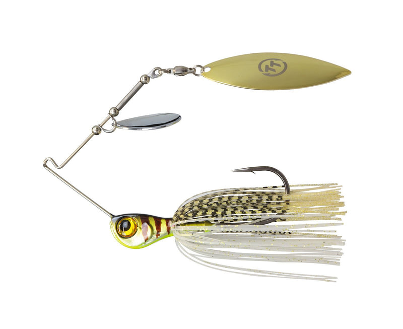 TT Lures 3/8oz Tornado+ Tandem Blade Spinnerbait Lure - GOLD GLIMMER