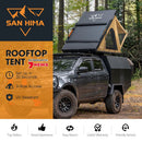 San Hima kalbarri Lite Gen 2 Rooftop Tent Hardshell Khaki With Ladder & Rack