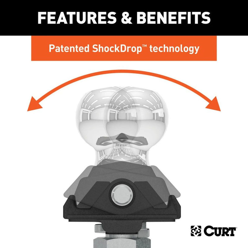 Curt Rocker Ball - Shock Drop 50mm Tow Ball
