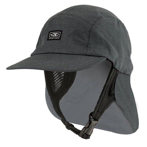 Ocean & Earth Indo 5-Panel Legionnaire Cap Hat Sizes S/M L/XL (Charcoal)
