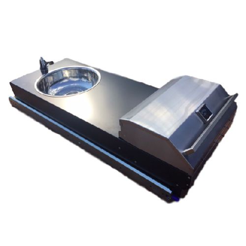 Swift Alfresco BBQ Kitchen - Black tray with Stainless BBQ