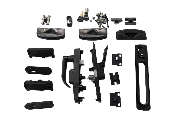 Camec 3-Point Left Hand Hinge Door Lock Complete Black