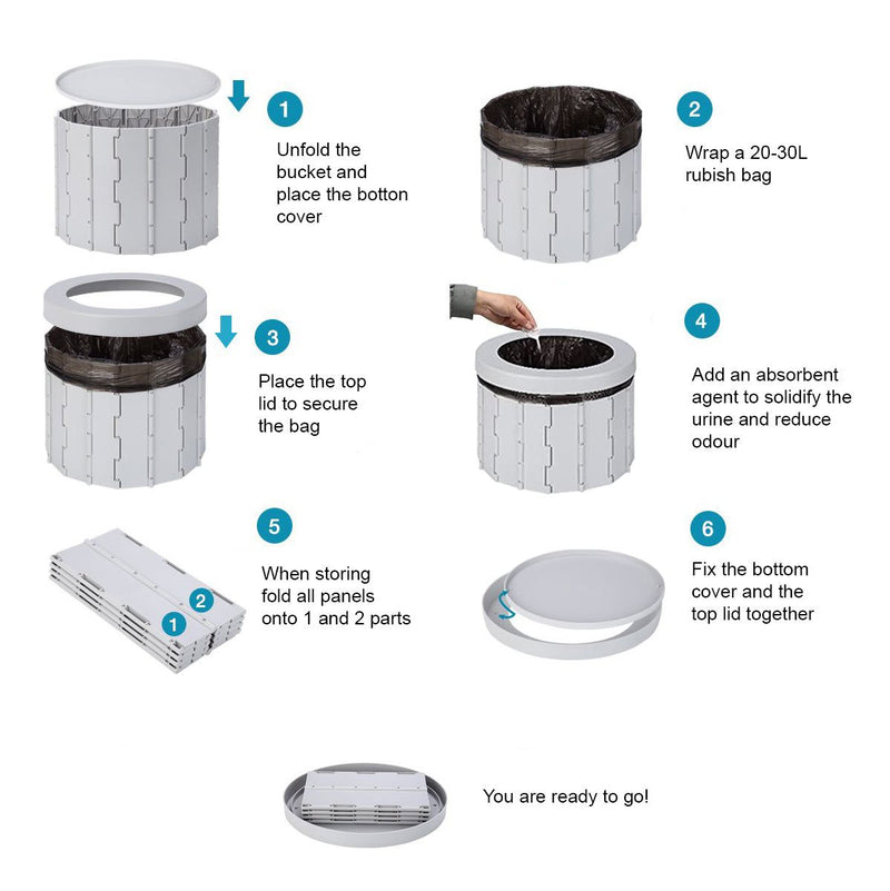 Foldable Toilet