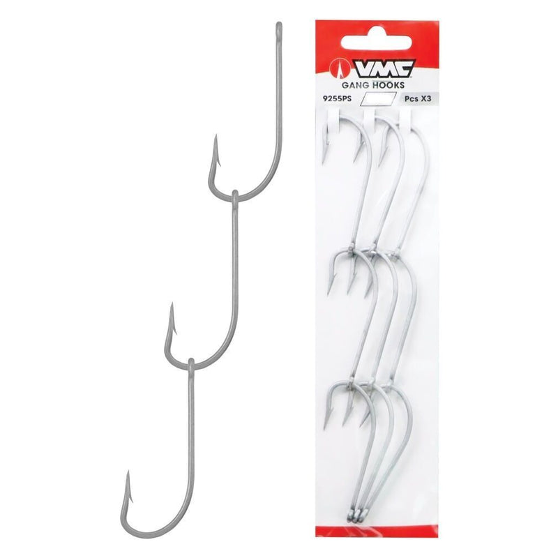 VMC 3 Sets of 3 Permasteel Coated Chemically Sharpened Gang Hooks