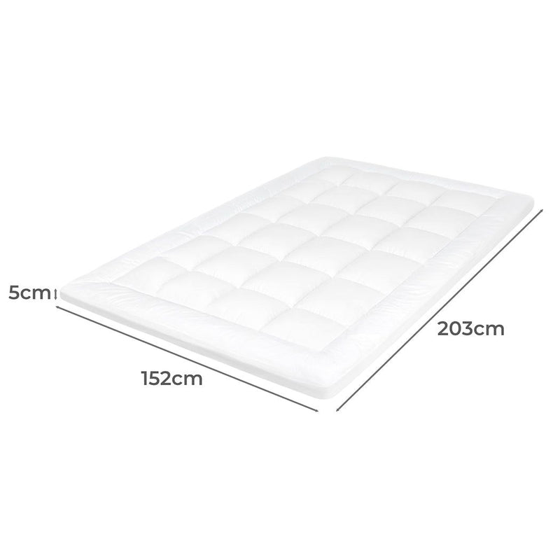 Dreamz Bedding Mattress Topper Pillowtop Cover Protector Machine Washable Queen