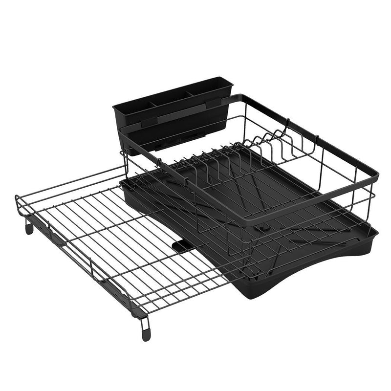 Toque Expandable Dish Drying Rack Drain Bowl Holder Dry Tray Kitchen Organizer