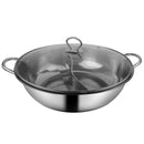 Toque Stainless-Steel 36cm Twin Mandarin Duck Hot Pot Induction Cookware W/Lid