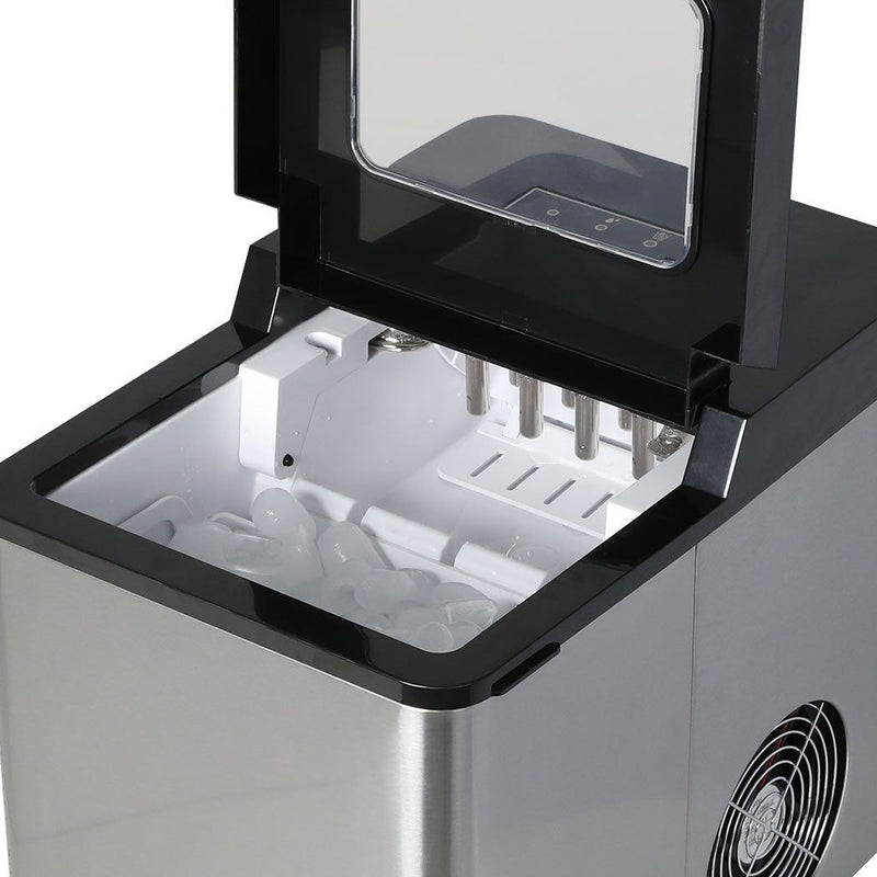 Spector Ice Maker Machine Commercial 2.1L Cube Tray 15kg/24H Stainless-Steel