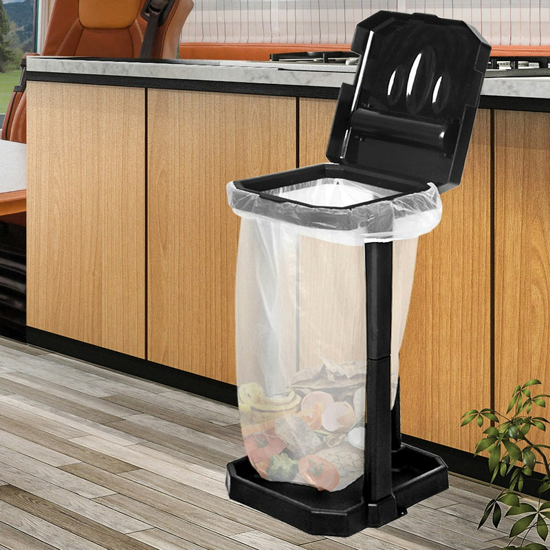 Collapsible Caravan Rubbish Bin rv Garbage Can Camper Trash Waste Basket 7 Bags