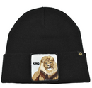 3x Goorin Bros King Lion Beanie - Black (Warm Winter Ski Hat - Animal Series)