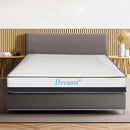 Dreamz Pocket Spring Mattress HD Foam Medium Firm Bedding Bed Top Queen 21cm