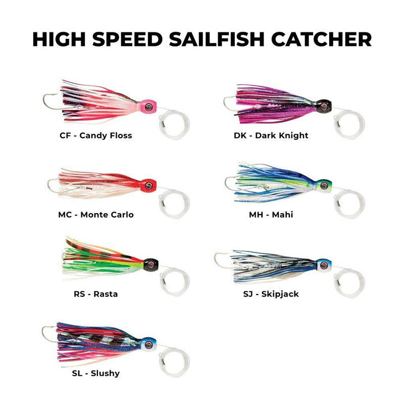 155mm Williamson Rigged High Speed Sailfish Catcher Skirted Lure