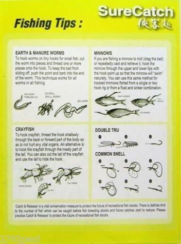 Surecatch 140 Piece Assorted Carlisle Fishing Hook Pack in Tackle Box