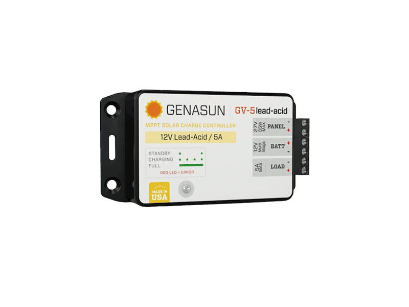 Genasun 5A MPPT 12V Lead-Acid Solar Charge Controller w/ Load Output & LVD