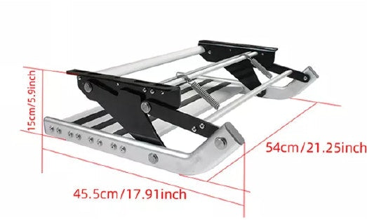 12V Aluminium Single Step with LED Light