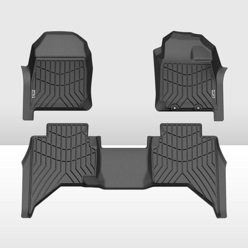 KIWI MASTER 3D TPE Car Floor Mats Fit ISUZU D-MAX DMAX Dual Cab UTE