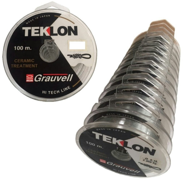 Grauvell Teklon Ceramic Treatmant 2.1kg Line -1200m in Total -12 x 100m Spools